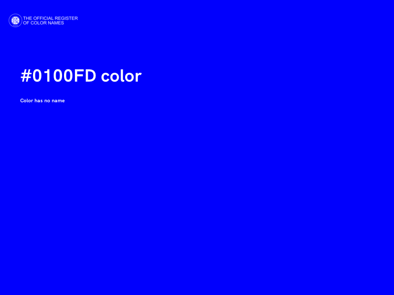 #0100FD color image