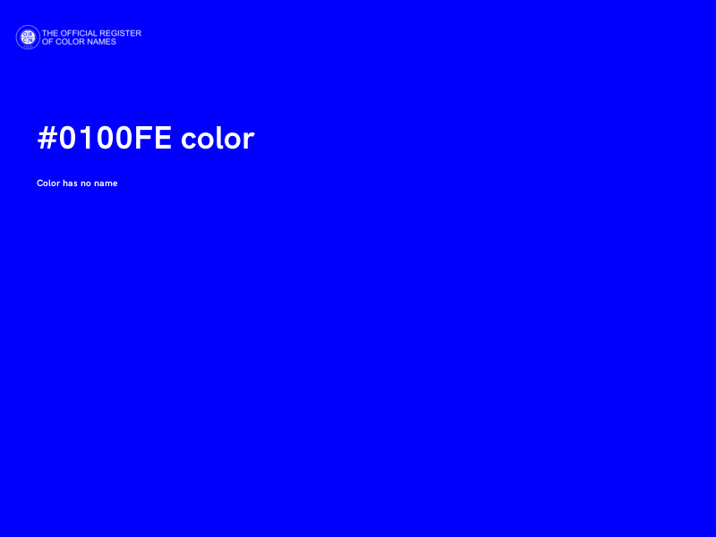 #0100FE color image