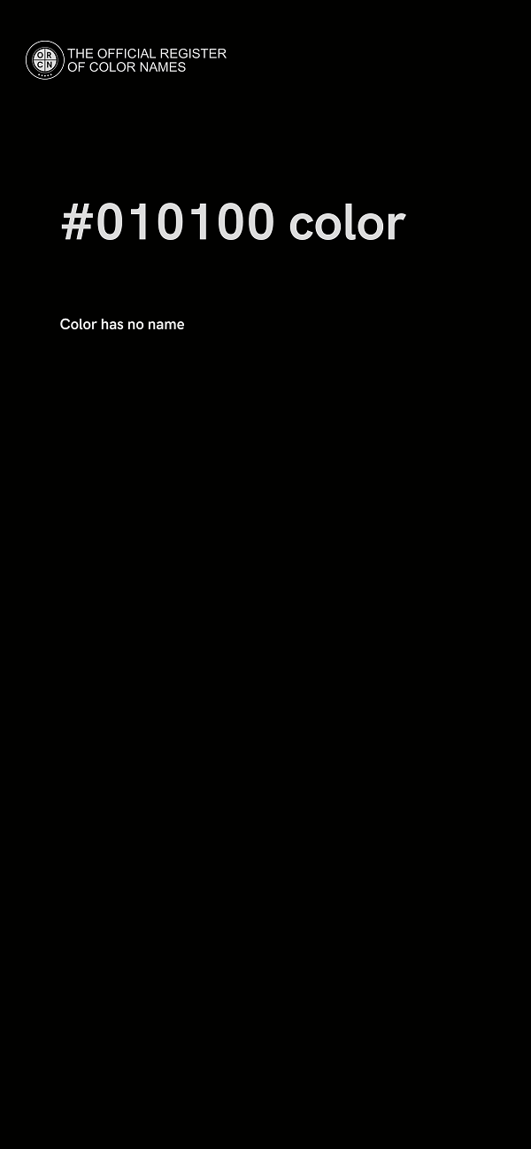 #010100 color image