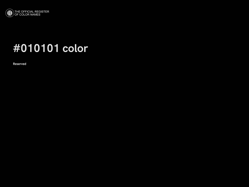 #010101 color image