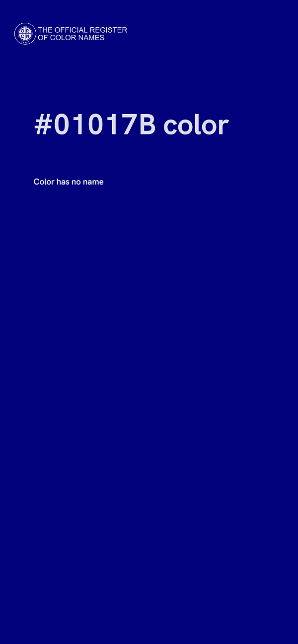 #01017B color image