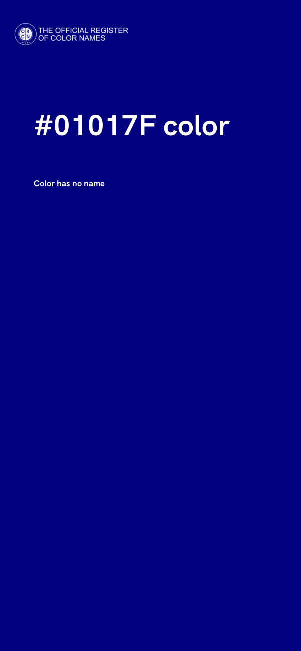 #01017F color image