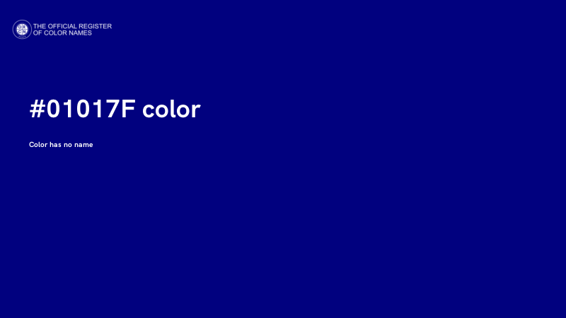 #01017F color image