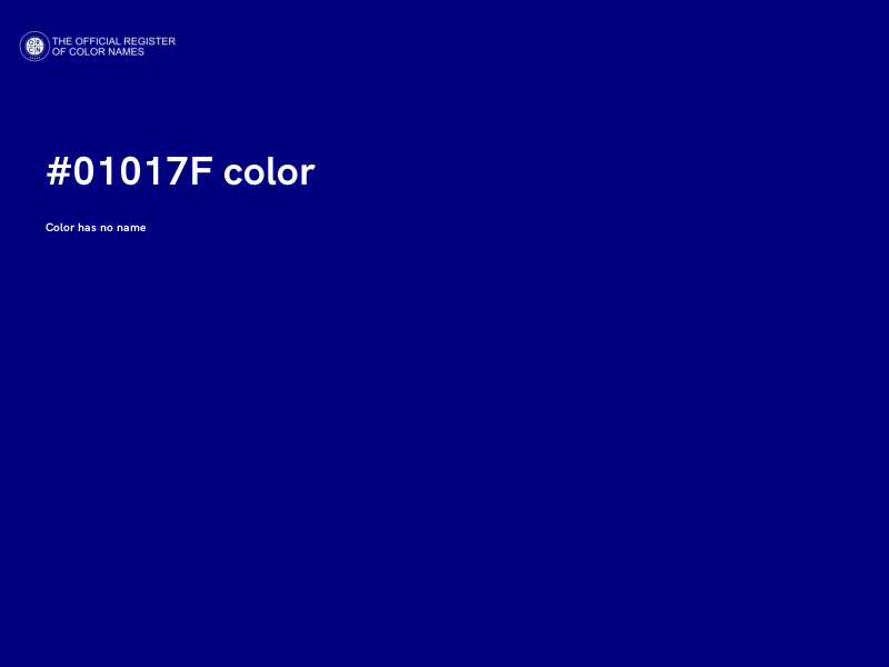 #01017F color image