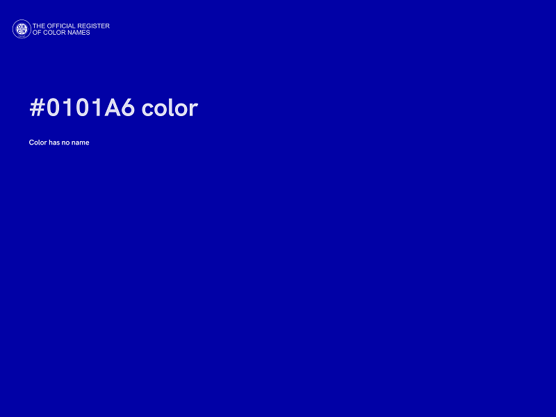#0101A6 color image