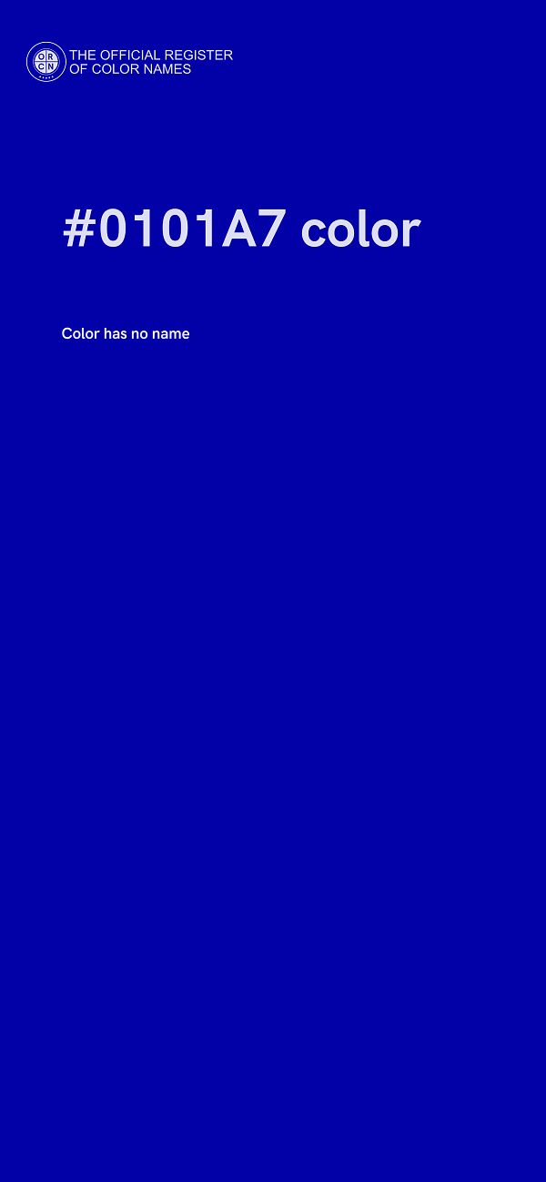 #0101A7 color image