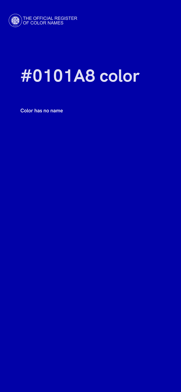 #0101A8 color image