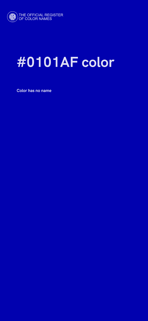 #0101AF color image