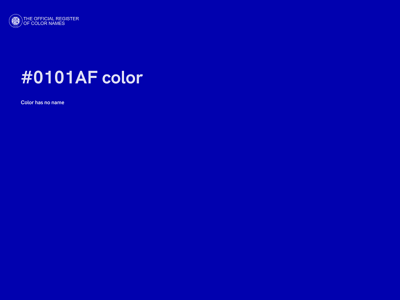 #0101AF color image