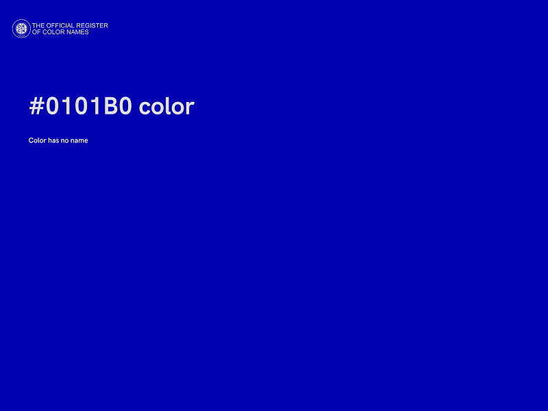 #0101B0 color image