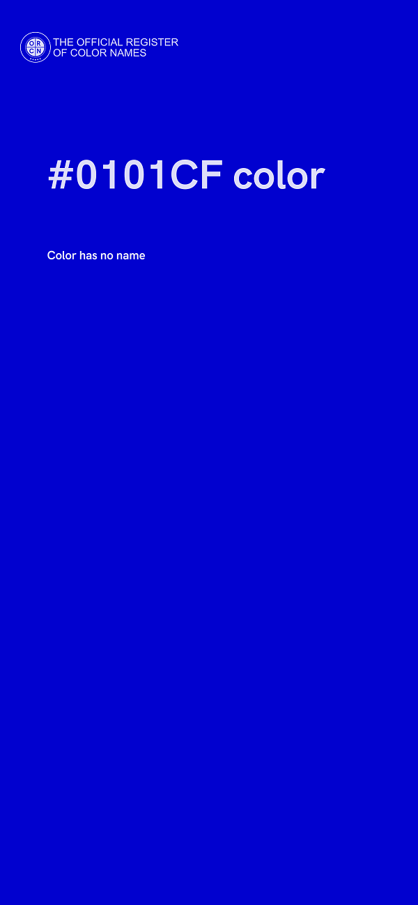 #0101CF color image