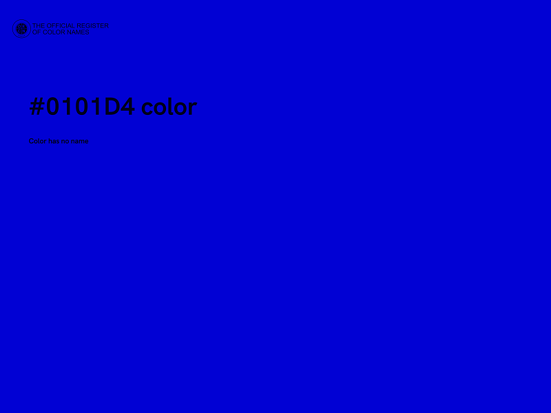 #0101D4 color image