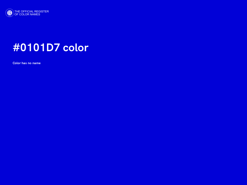 #0101D7 color image