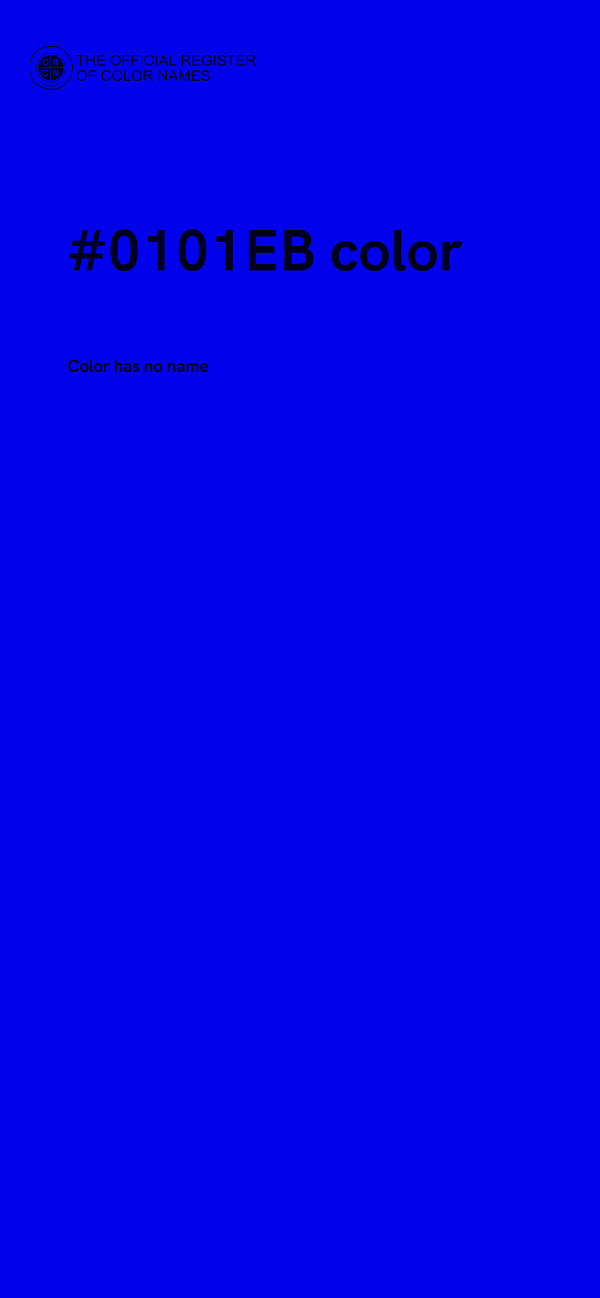 #0101EB color image