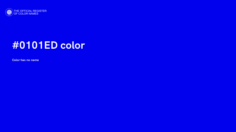#0101ED color image