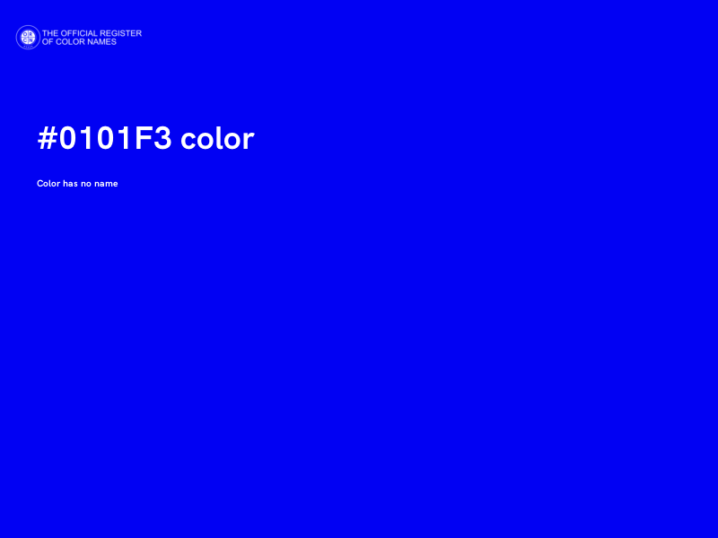 #0101F3 color image