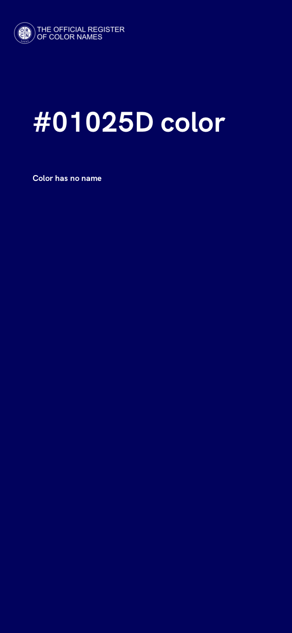 #01025D color image