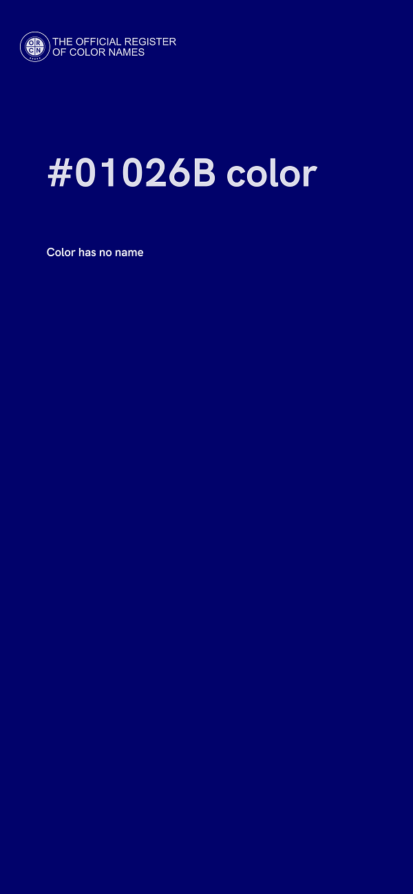 #01026B color image