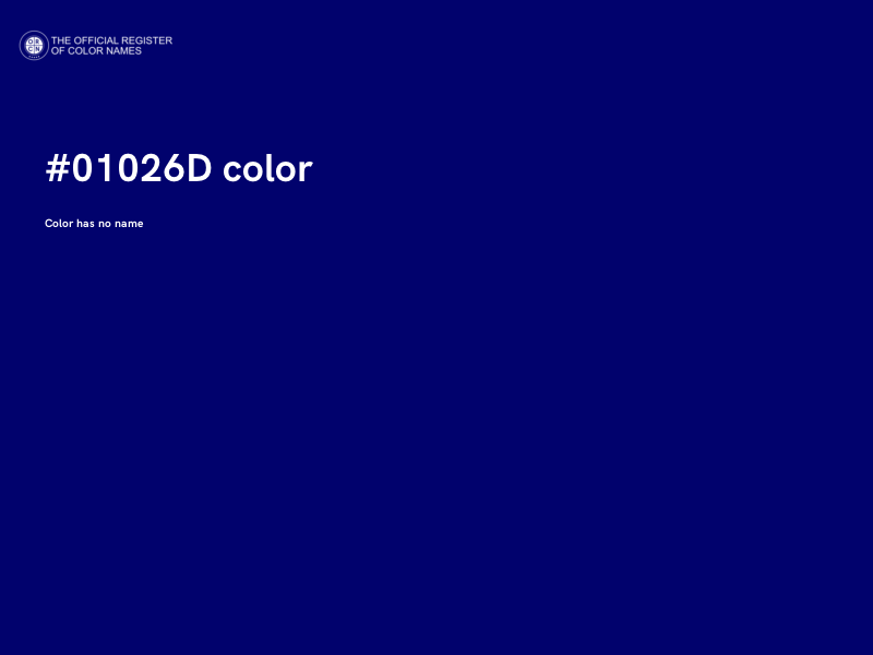 #01026D color image