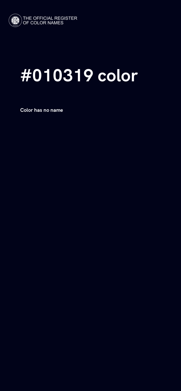 #010319 color image
