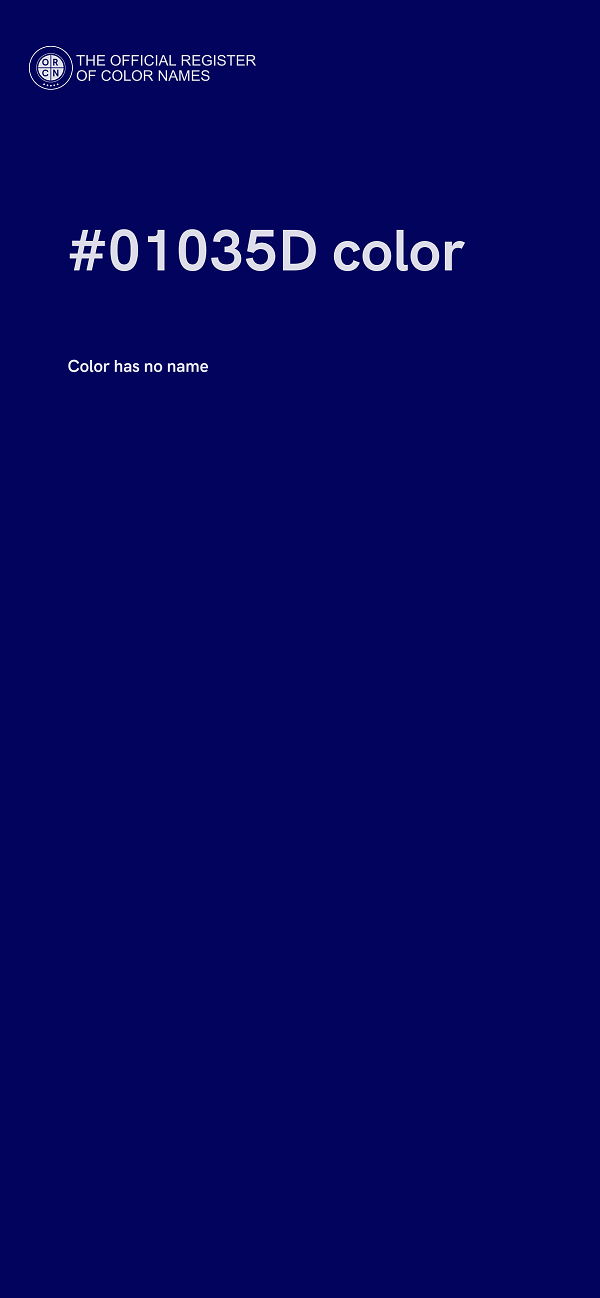 #01035D color image