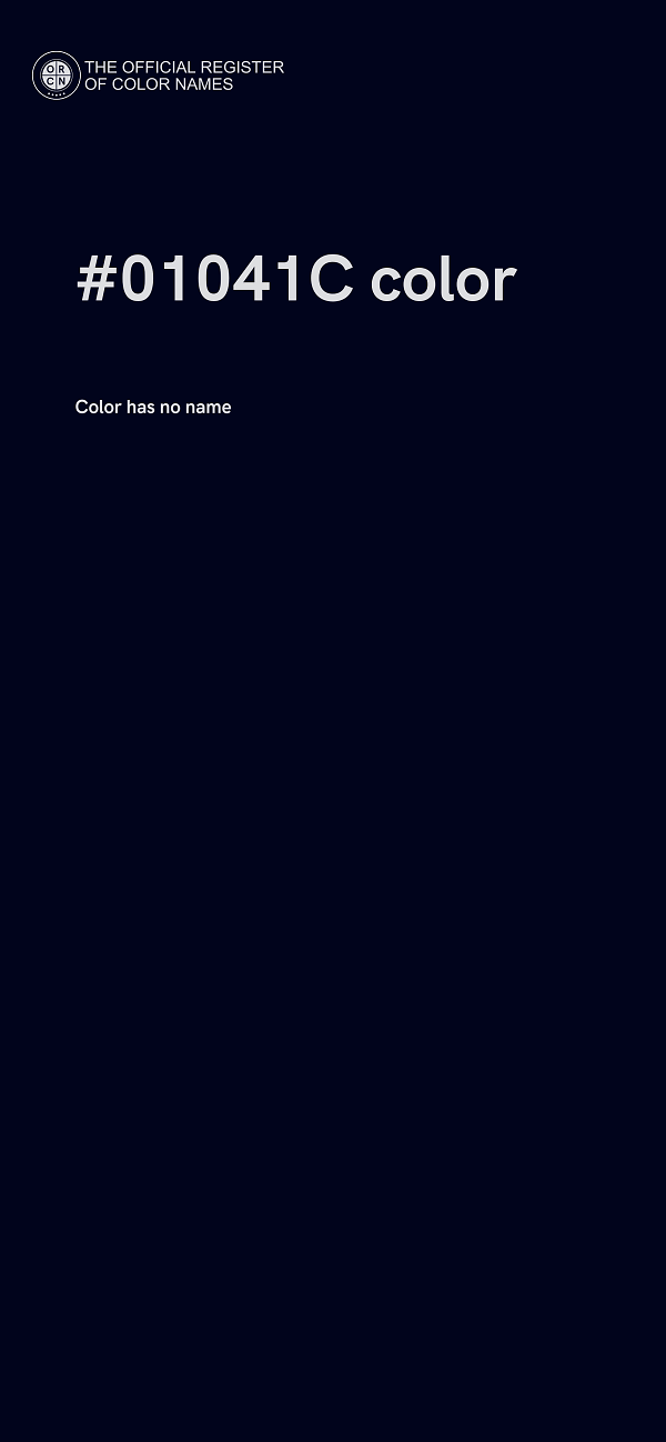 #01041C color image