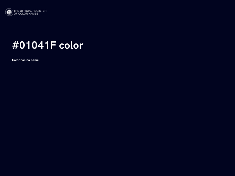 #01041F color image