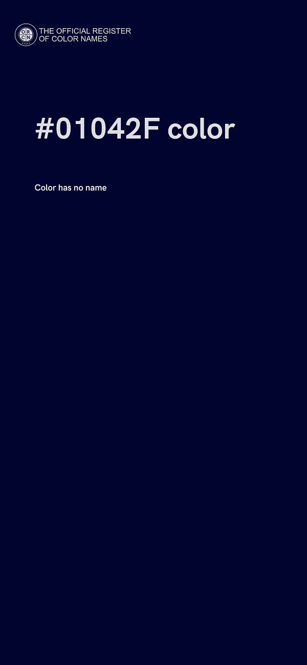 #01042F color image