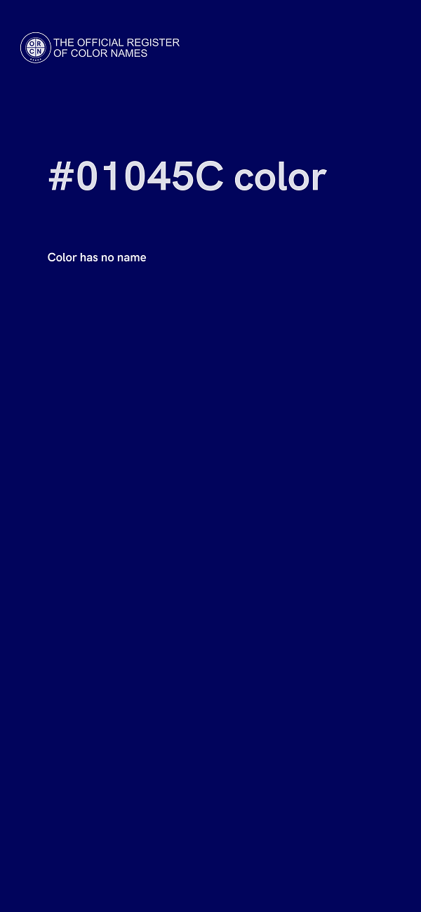 #01045C color image