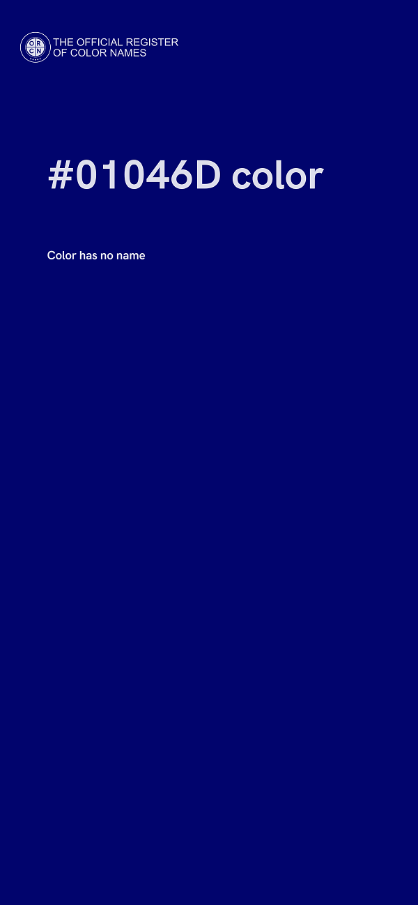 #01046D color image