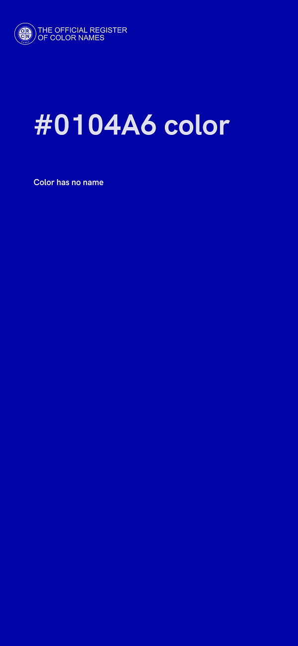#0104A6 color image