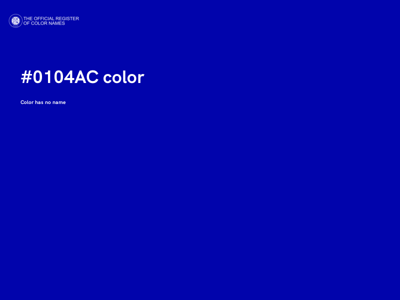 #0104AC color image