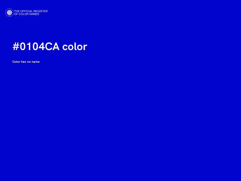 #0104CA color image