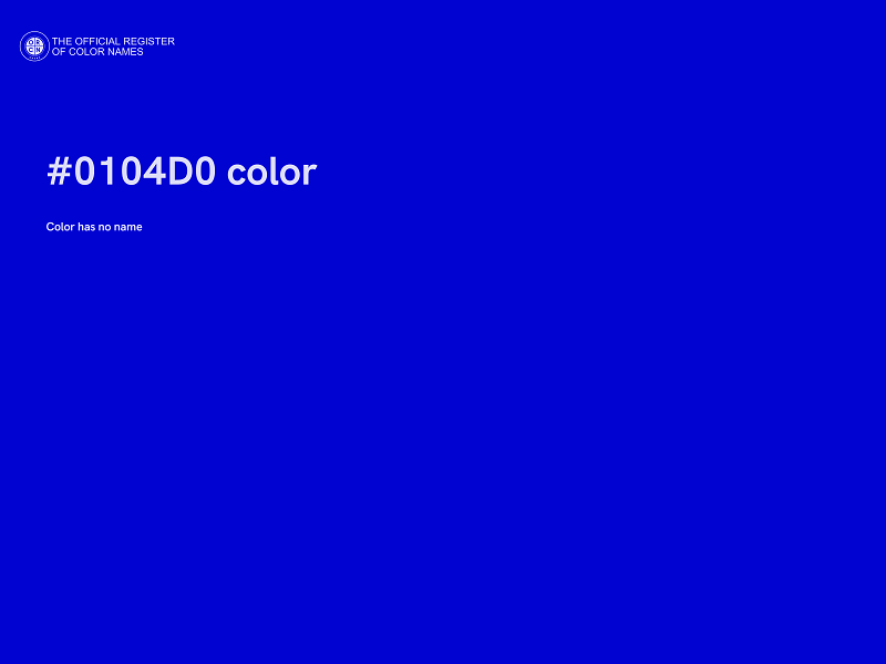 #0104D0 color image