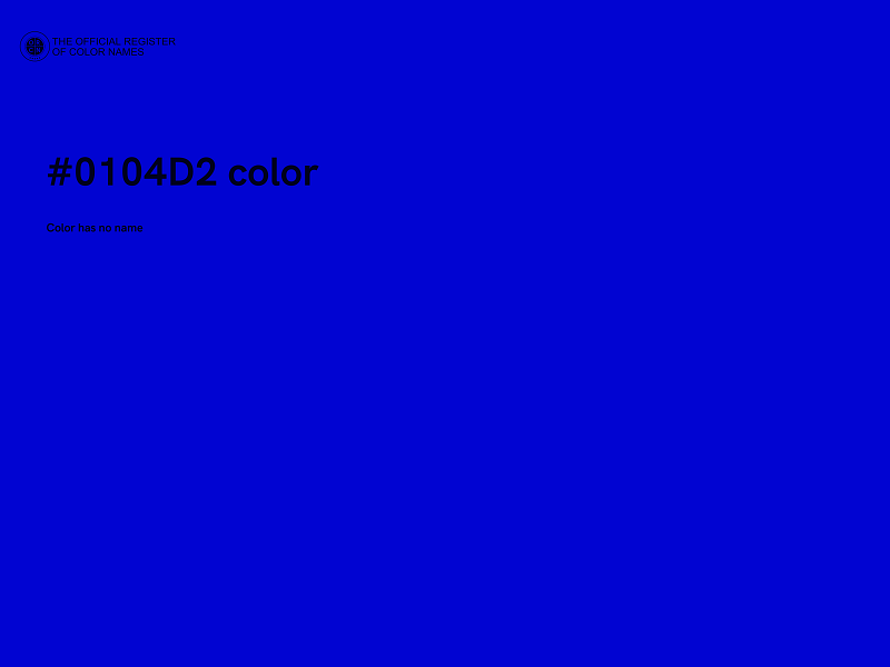 #0104D2 color image