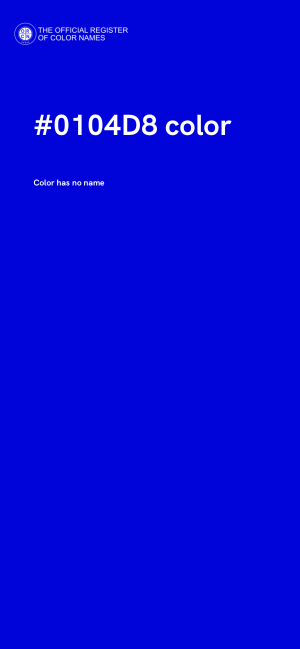 #0104D8 color image