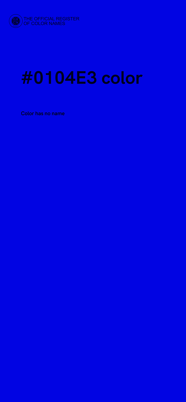 #0104E3 color image