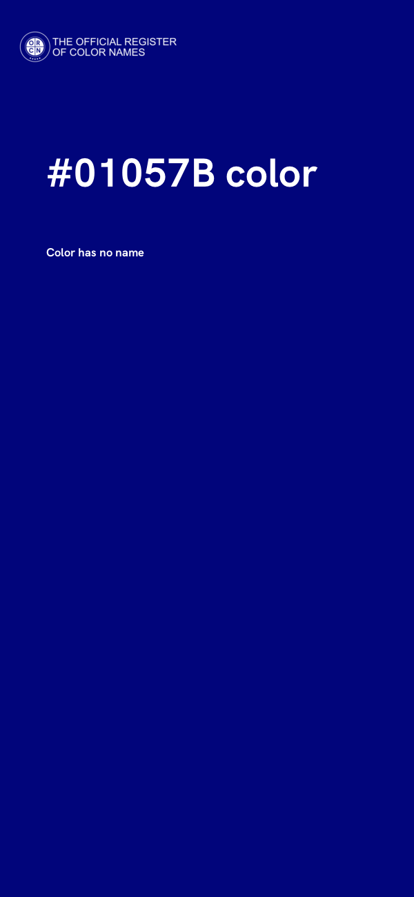 #01057B color image