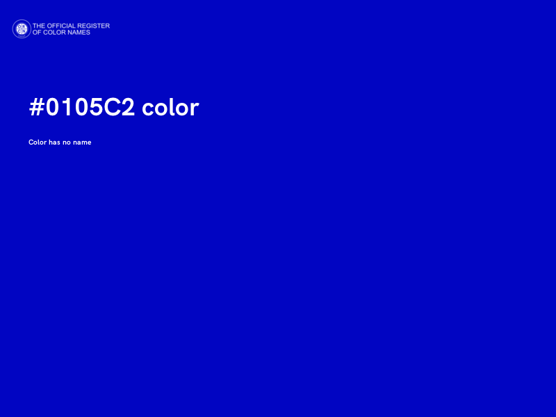 #0105C2 color image