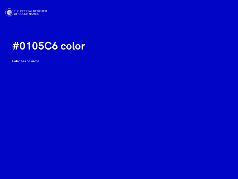 #0105C6 color image