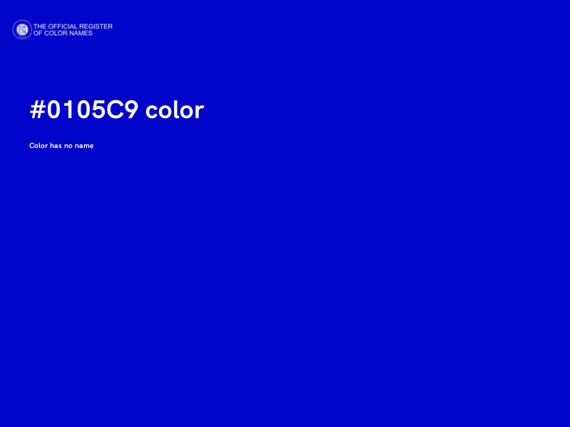 #0105C9 color image