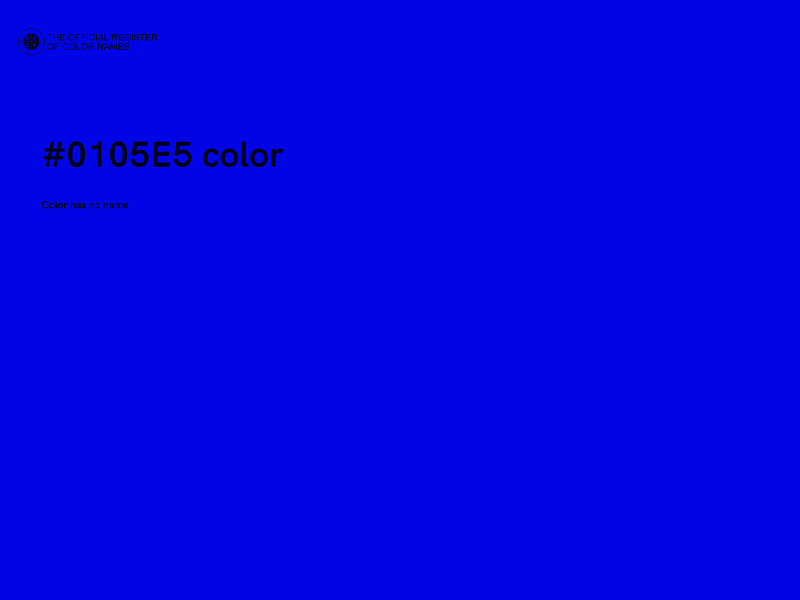 #0105E5 color image