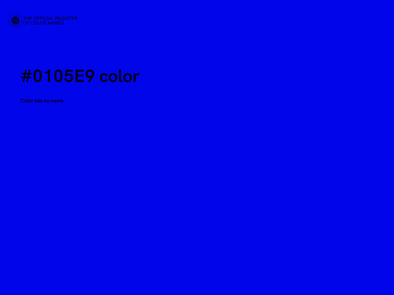 #0105E9 color image