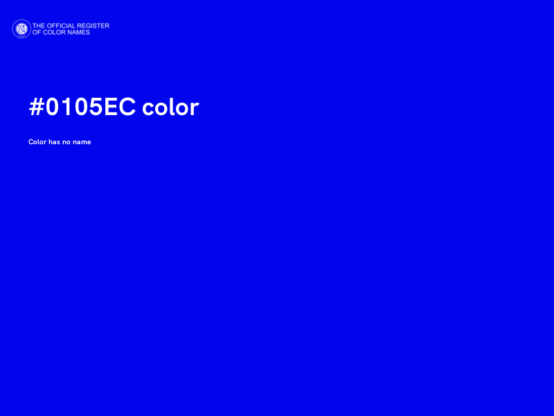 #0105EC color image