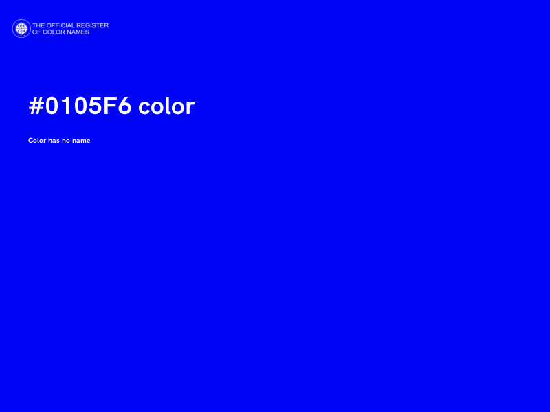 #0105F6 color image