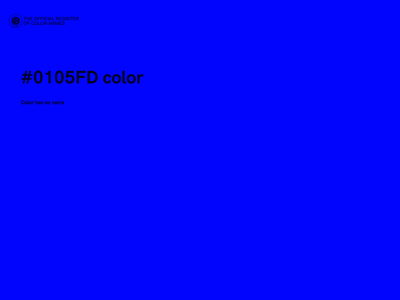 #0105FD color image