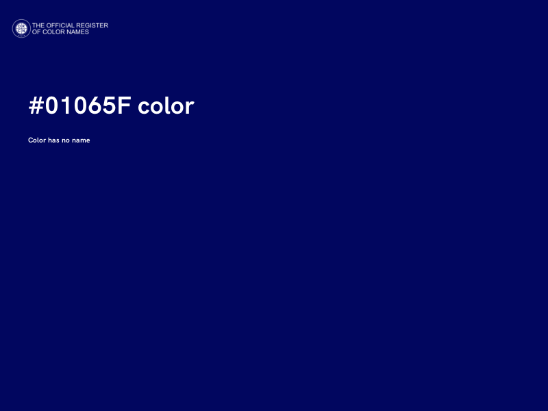 #01065F color image