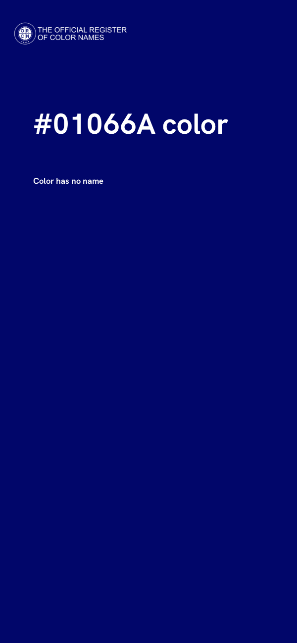 #01066A color image