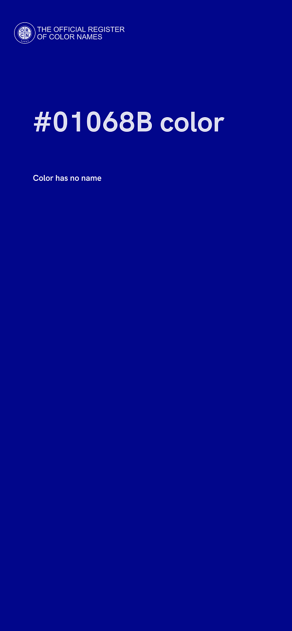 #01068B color image