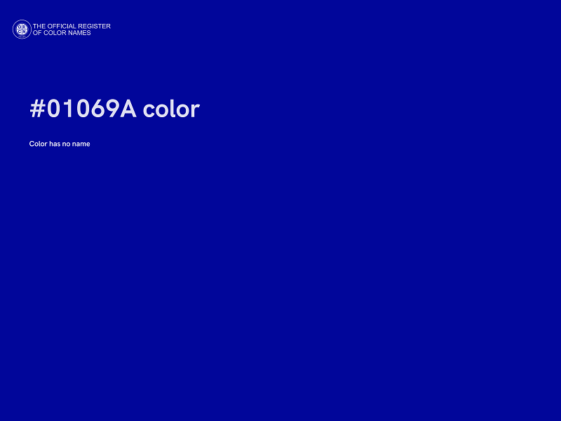 #01069A color image